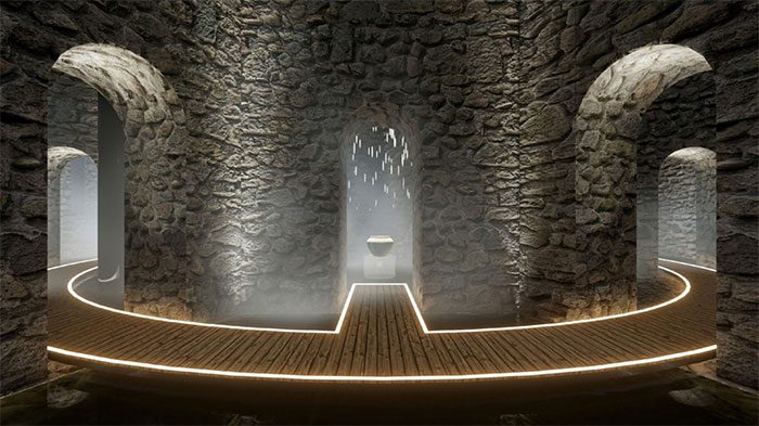 Design perspective inside Hang Dau Water Tower.