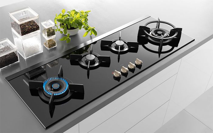 The gas stove should be placed away from flammable items.