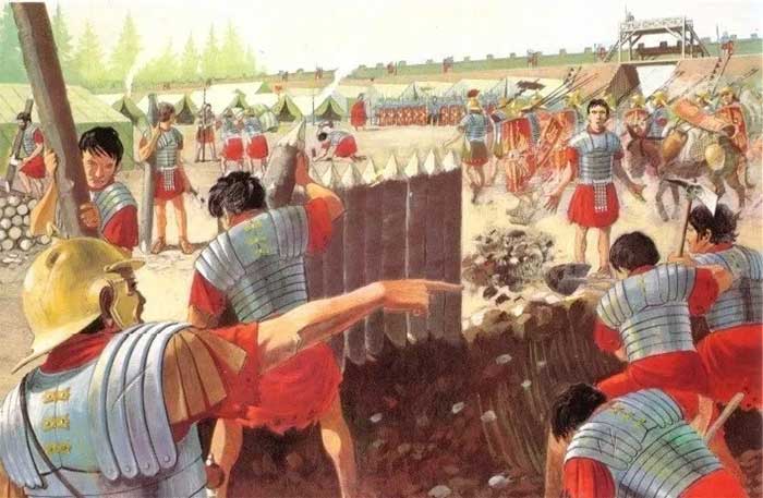 The trainers of the Roman army made significant efforts to teach recruits how to set up a camp.