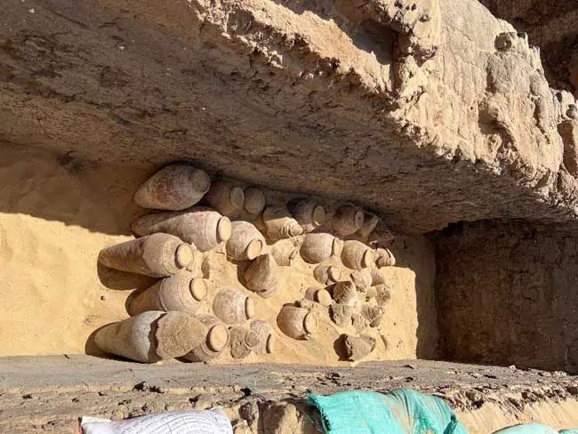 Many jars still sealed and well-preserved were found.