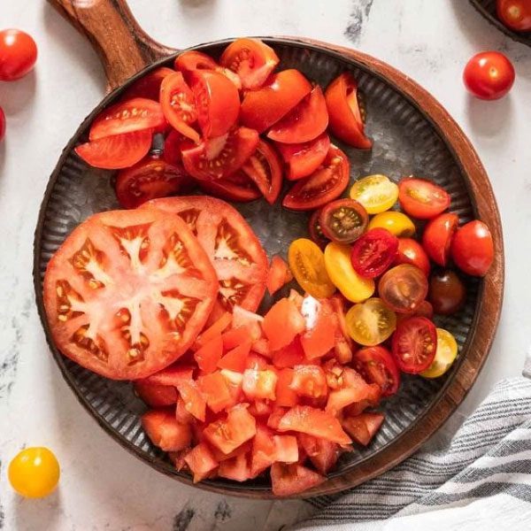 Ripe red tomatoes are believed to be the richest source of cancer-fighting Lycopene.