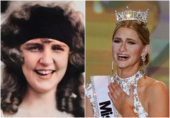 Miss Margaret Gorman (1921) and Miss America 2023 Grace Stanke