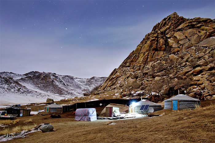 The nomadic culture of Mongolia is still maintained despite the freezing winter