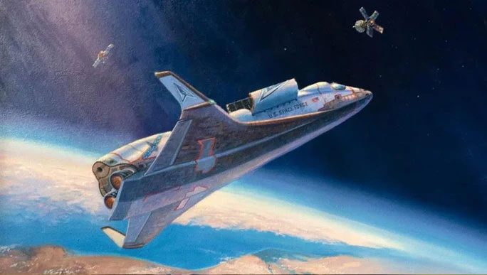 The first image depicting the newly announced satellite interceptor spacecraft