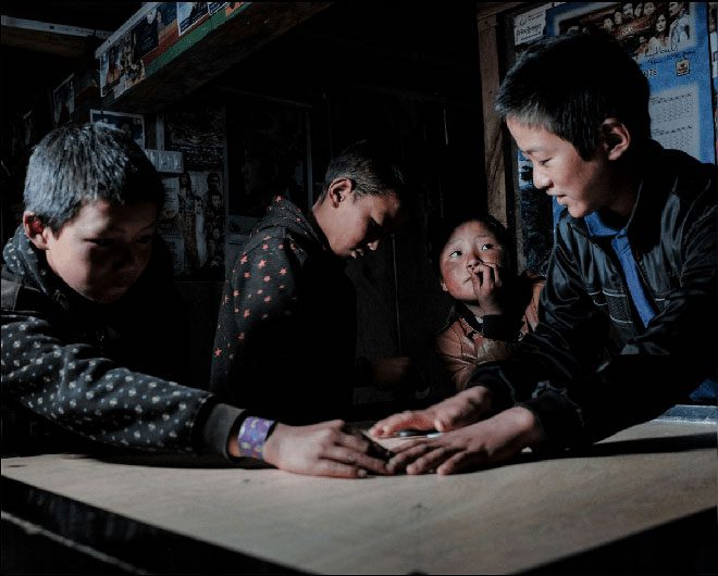 The only shop in Laya is one of the most frequented places by locals.