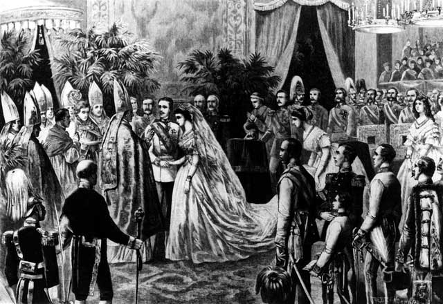 Image believed to be of Empress Sisi's wedding.