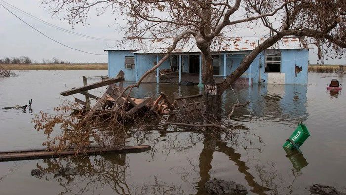 Isle de Jean Charles, in Terrebonne, Louisiana (USA), is gradually "disappearing".