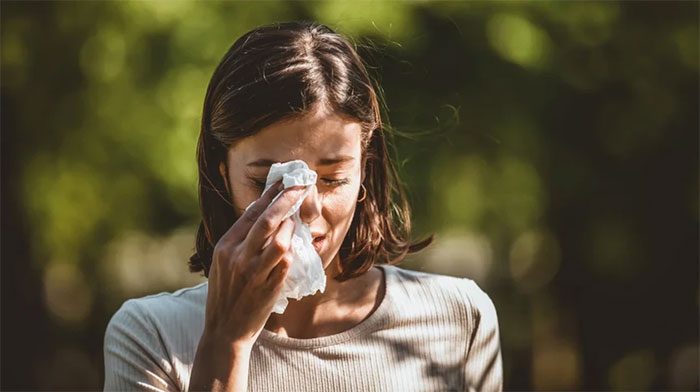 Allergic conjunctivitis occurs due to exposure to allergens like pollen and pet dander...
