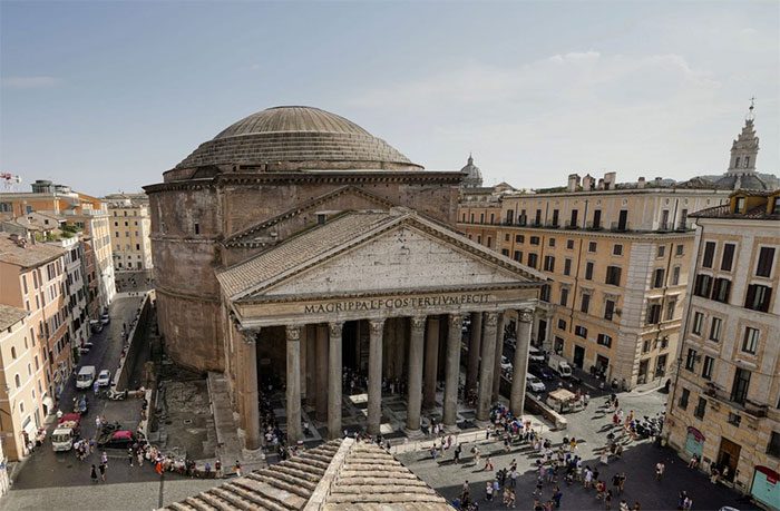 The Pantheon in Rome, Italy.