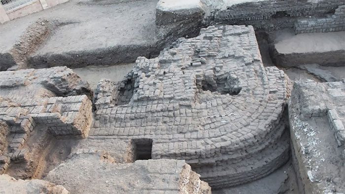 A newly discovered area at the Temple of Ramses II in Abydos.