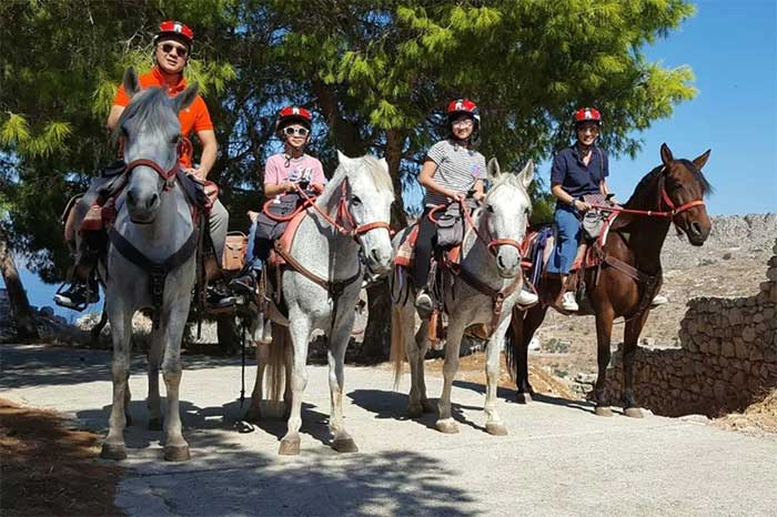 Horses are the mode of transportation for the people of Hydra