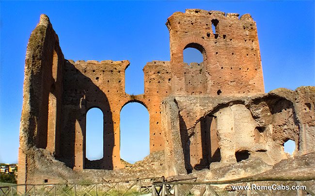 Ruins of the Quintilii Villa in Appian Way Park