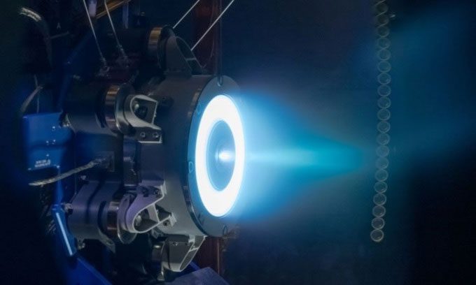 AEPS engine tested in vacuum chamber.