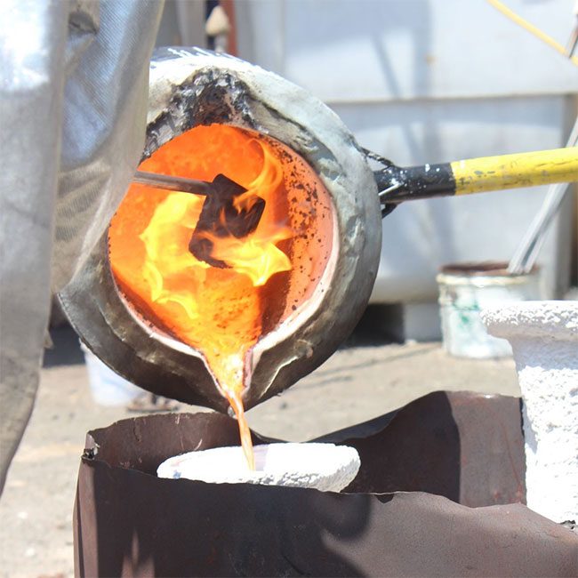 Metal crucibles are commonly used in laboratory settings