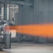 experiment with spray of 3d printed rocket engine 130824