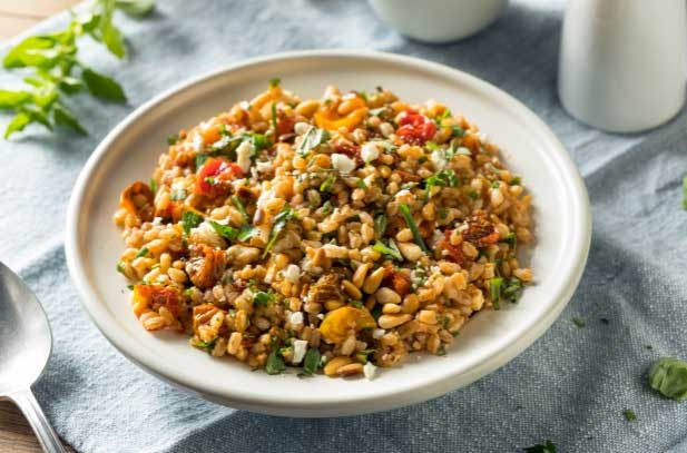 Farro used in salads.