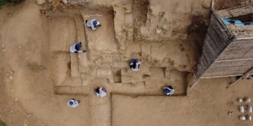 found the wall aged over 4 000 years in northern peru 129477