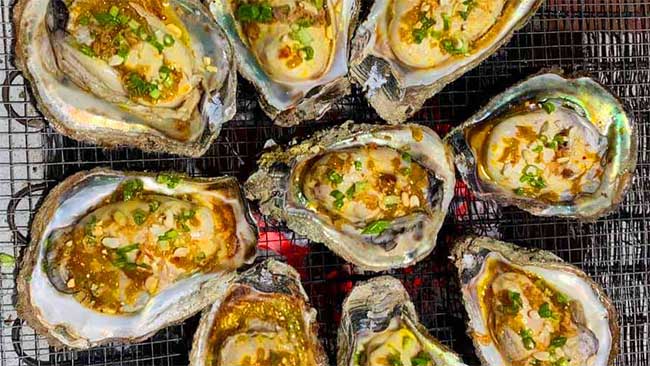 Grilled Oysters