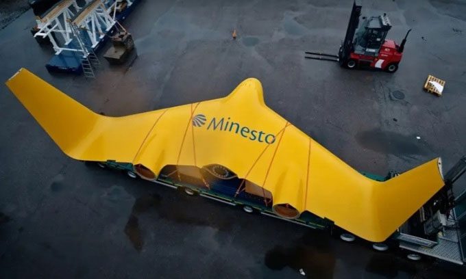 Design of the tidal energy kite system.