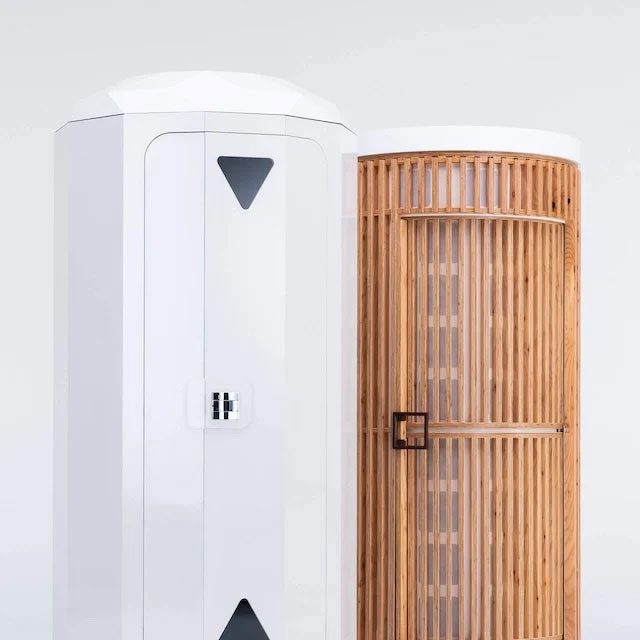 Two designs of the Giraffenap sleep box.