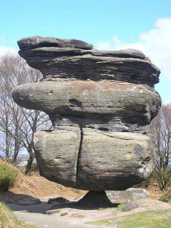 The rock is famous for its unique balancing ability.