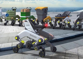 japan unveils motorcycle concept that can climb stairs 130506