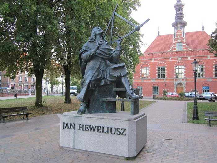 Astronomer Johannes Hevelius in Gdańsk, Poland.