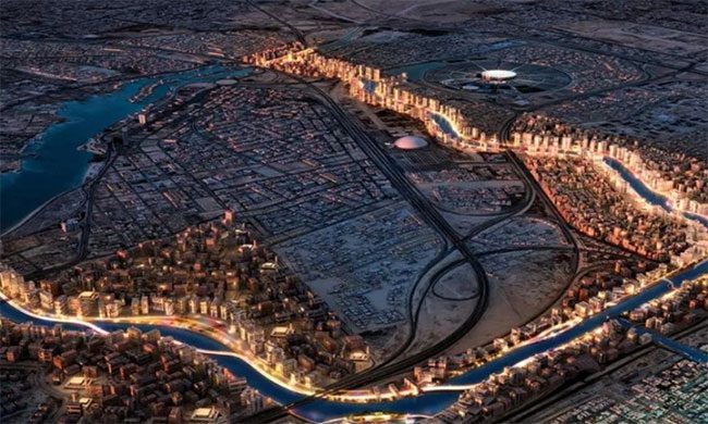 The canal will surround the MARAFY urban area.
