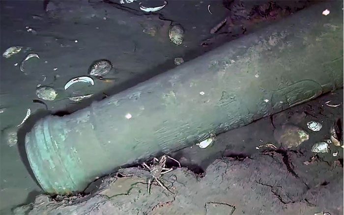 A gun bearing the distinctive engravings of San Jose.