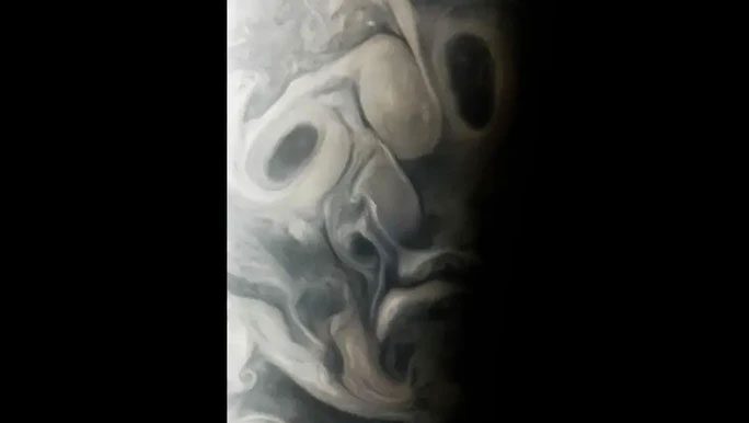 Image described as "the haunting face" on another planet