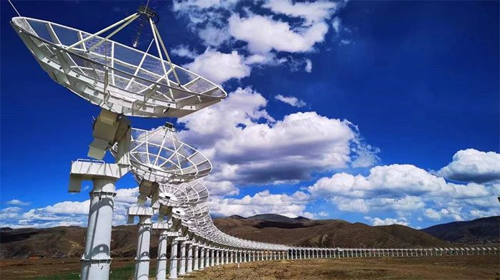 The telescope is built at an altitude of over 3,820 meters.