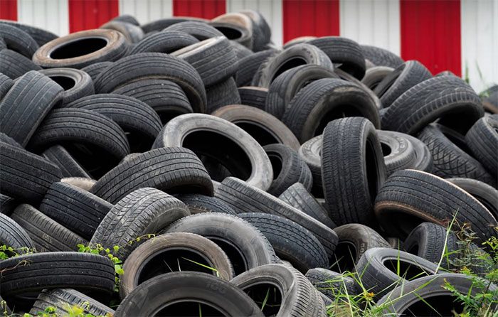 Old tires can have a negative impact on the environment.