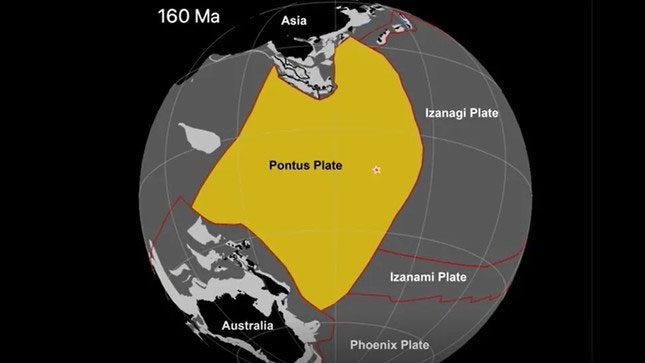The Pontus plate disappeared about 20 million years ago