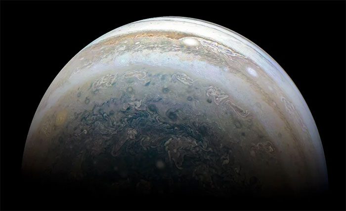 Image of Jupiter taken by Juno spacecraft camera on May 23, 2018.