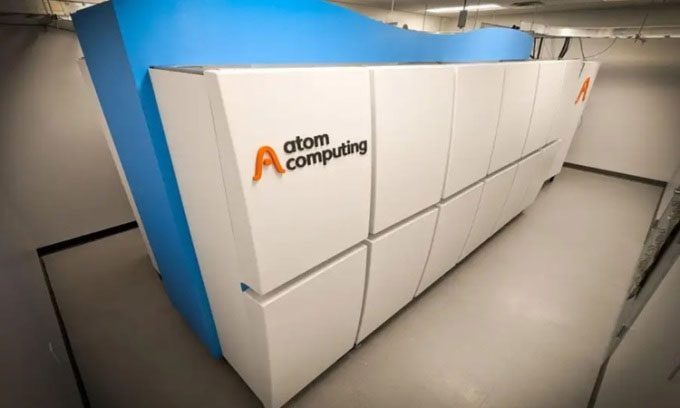 The largest quantum computer made by Atom Computing.