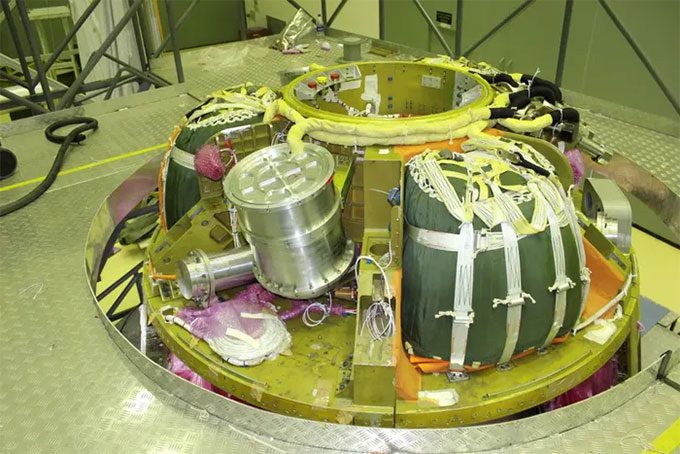 Equipment to be used in the test flight of the TV-D1 module