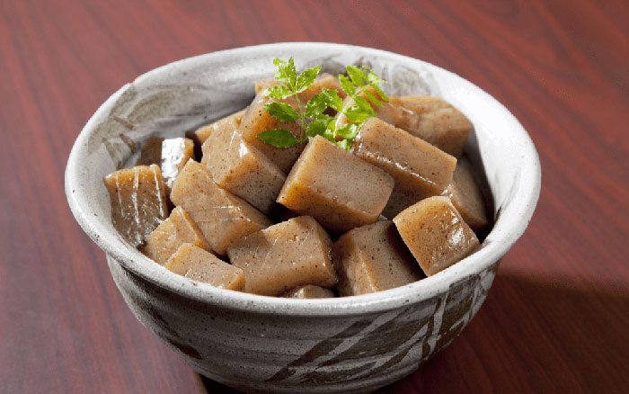 Konjac can also be used in sweet desserts.