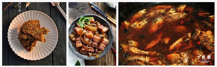 Simple and rustic dishes.