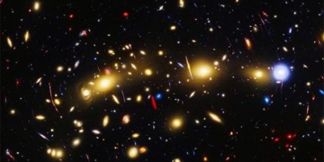 nasa observes christmas tree cluster shining in space 131270