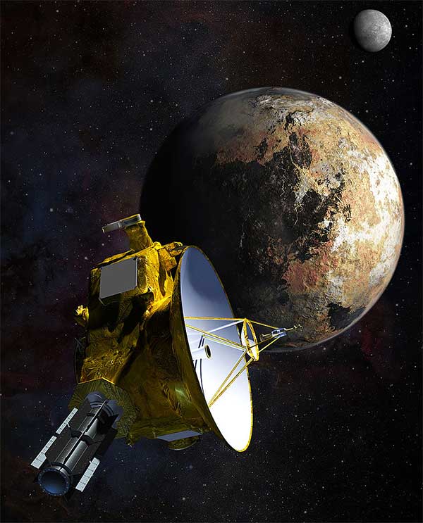 New Horizons spacecraft and Pluto