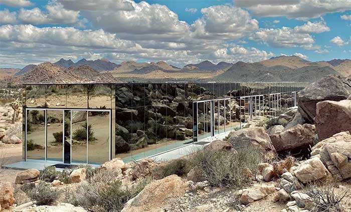 The house is a surreal structure