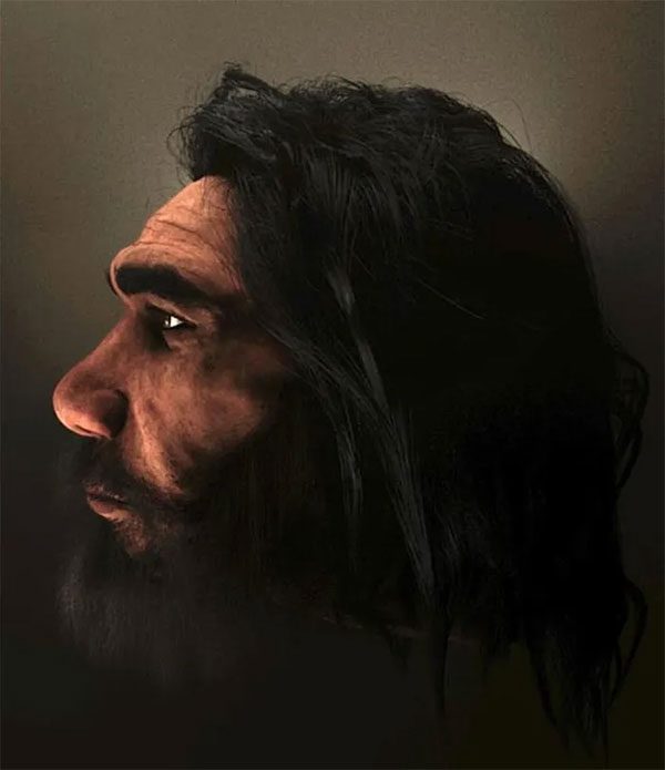 Profile portrait of our extinct brother