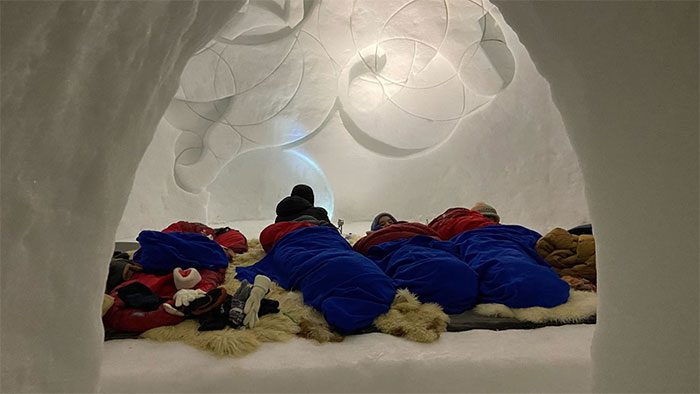 Regulating the temperature inside the snow house is crucial.