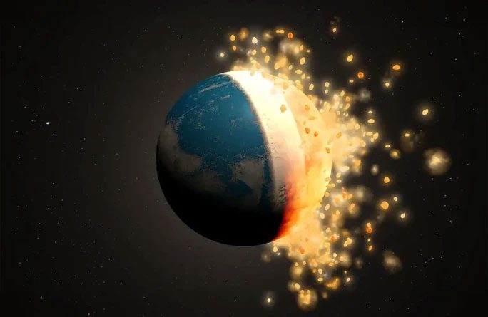 Gold arrived on Earth through space objects.