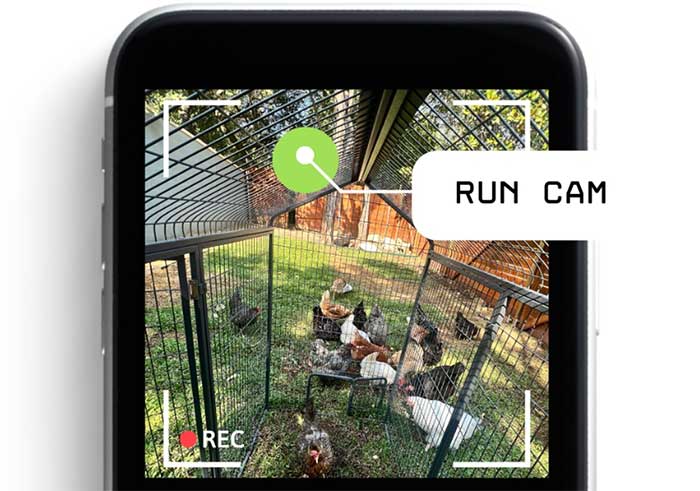 Poultry owners can monitor the entire chicken-raising process through attached cameras.
