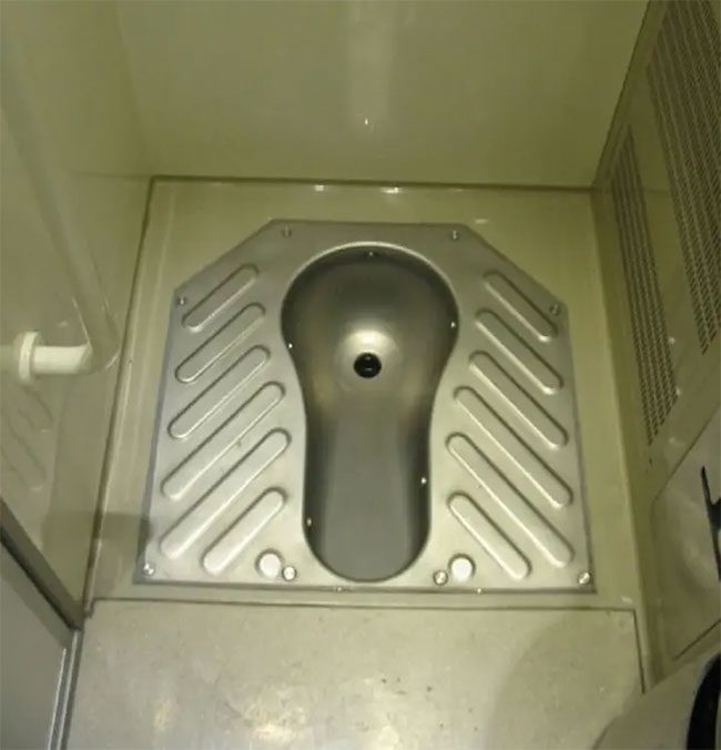 Many areas in China still use traditional squat toilets