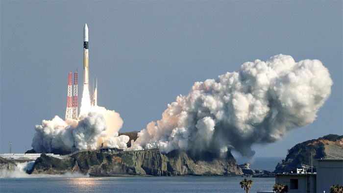 H2-A rocket carrying the Smart Lander for Investigating Moon (SLIM) to the Moon