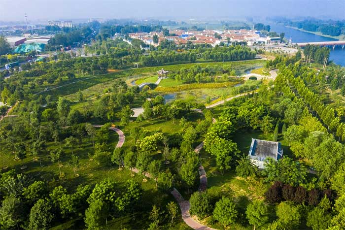 Site of the ancient Daoist temple ruins at Guanjin Park