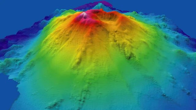 The object causing earthquakes off the coast of Japan is a submarine volcano
