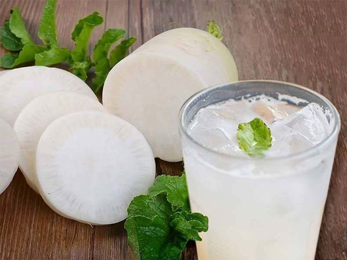 Eating white radish can lower blood sugar levels.